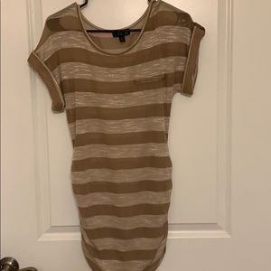 Brown & Tan thin sweater top